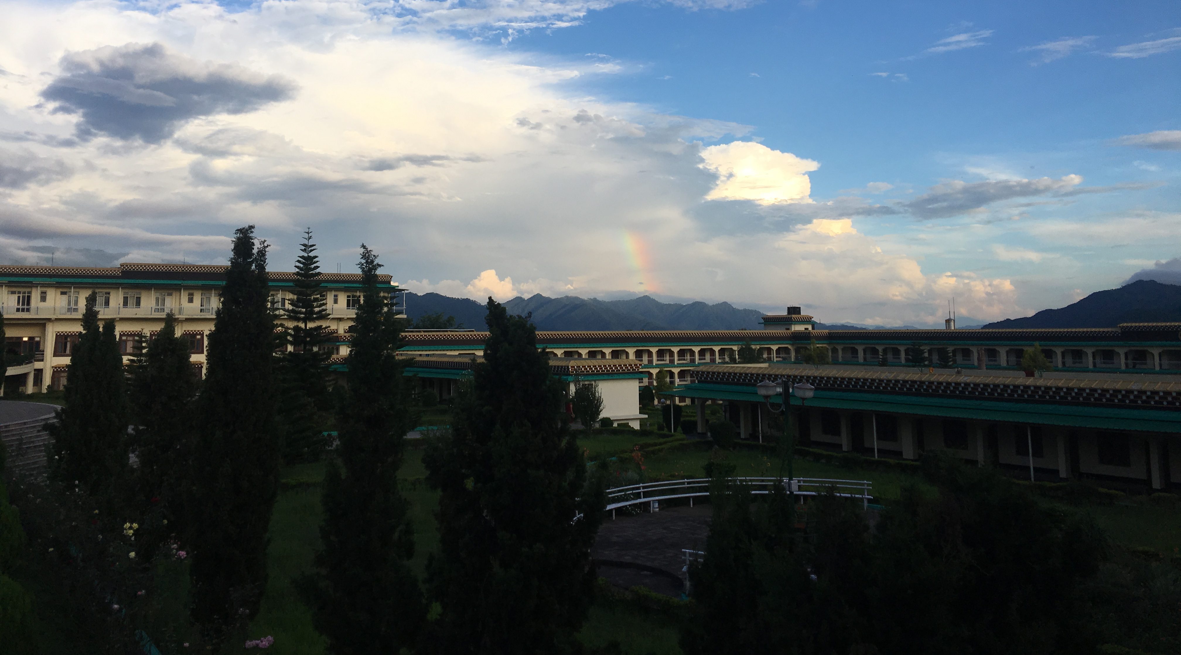 The view of Dzongsar Institute, India